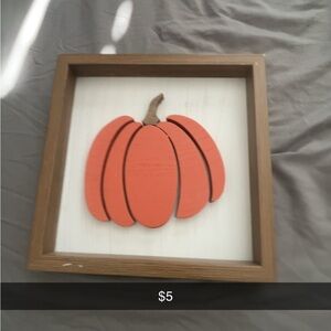 Orange Pumpkin Wall Art